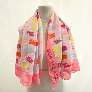 Colorful Scarf with popsicle design